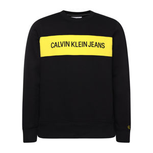 Calvin Klein pánská černá mikina Contrast - XL (BAE)
